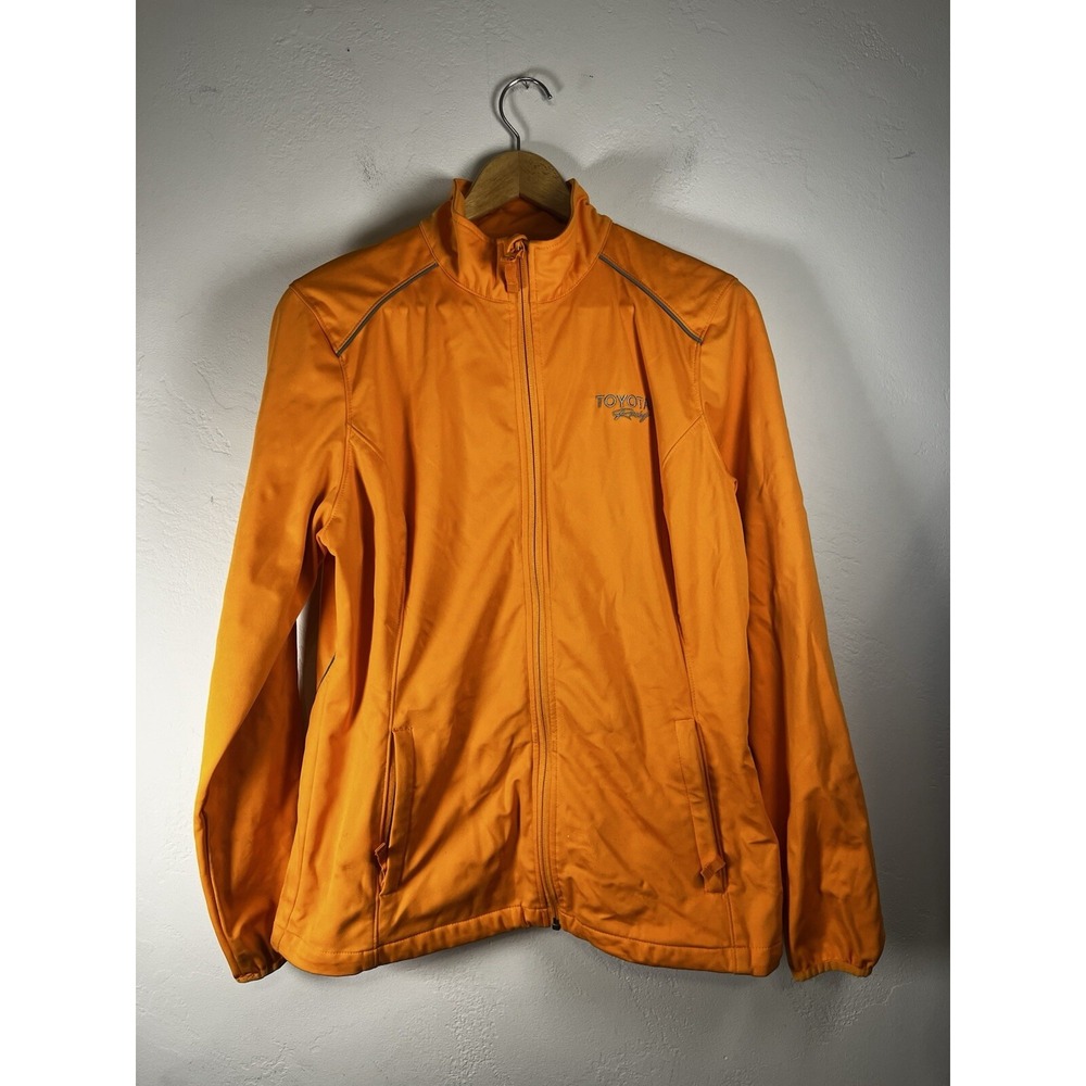 Clique Womens Jacket Size L Orange Full Zip Ring Fit Adventure Toyota racing